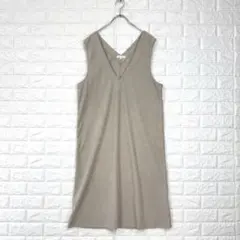 ✨ジャストリラキシン【M】薄茶 マタニティ ワンピース ジャンパースカートのサムネイル
