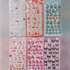 キャラクターシールセット 6枚入り空洞キャラクターシールボンドロ シールサンリオ