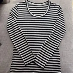 Natural Beauty Basic ストライプ 長袖 Tシャツ　M