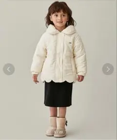 プティマイン　中綿ジャケット　アイボリー アウター 80cm