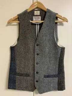 ハリスツイード ベスト