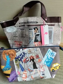 【 Reiko Aoki 】トートバッグ & ポーチ セット 日本製】のサムネイル