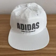 ADIDAS ホワイトキャップ DOUBLE CUT AND ROLLED
