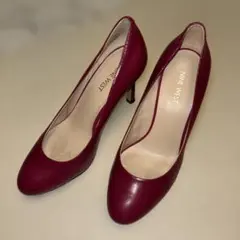 NINE WEST バーガンディ ハイヒール　24cmのサムネイル