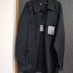 新品★Dickies ブラック 長袖シャツ 4L