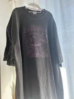 グラフィックプリント ダークグレー Tシャツ