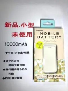 特価.新品.モバイルバッテリー10000mAh.オーム電機.PSE701
