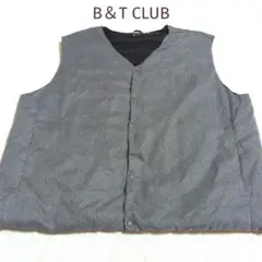304　B＆T CLUB　ヴィンテージ　大きめサイズ　ダウンベスト　ジャケット