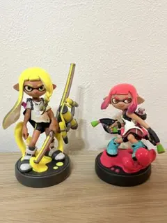 Splatoonアミーボ2体セット　ネオンピンクガール&インクリングイエロー