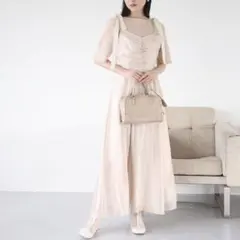 NICE CLAUP マルチウェイ ニットインナー キャミワンピース