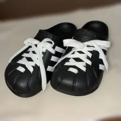 adidas アディレッタ クロッグ 黒 24.5cm