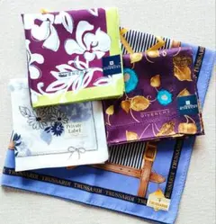 新品未使用❁GIVENCHY、TRUSSARDI、プライベート❁ハンカチ4枚組