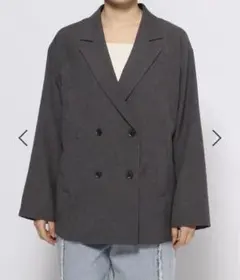LOWRYS FARM ローリーズファーム ホップサックジャケット グレー