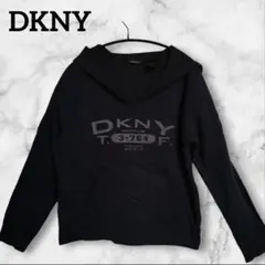 DKNY パーカー ロゴプリント ブラック