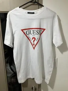 GUESS Tシャツ ホワイト ロゴプリント