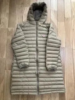 週末お値下げ❗DANTON ミドルダウンフードジャケット S　グレージュ 週末お値下げ❗DANTON ミドルダウンフードジャケット S グレージュ