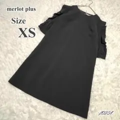 merlot plus ワンピース 2 XS ブラック 半袖
