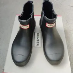 ハンター オリジナル チェルシーブーツ ブラック