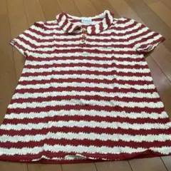 Jocomomola 半袖ポロシャツ レッド×ホワイト 40のサムネイル