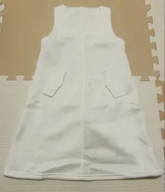 【新品】ジャンパースカート　白　100cm 冬