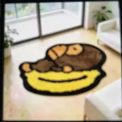 即日配送‼️】A BATHING APE デザイン ラグマット 50×55cm - メルカリ