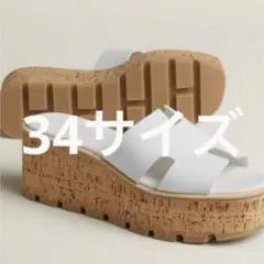 新品未使用】HERMES エズ サンダル ホワイト サイズ37 - メルカリ