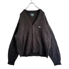 【coen×PENNEYS】Vネック ニットカーディガン ブラック メンズMのサムネイル