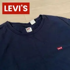 Levi's 古着 ワンポイントロゴ Tシャツ ネイビー XL