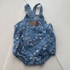 ミッキーマウス デニムロンパース 95cm