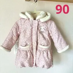 coeur a coeur キッズ コート 90 ピンク アウター 女の子 冬