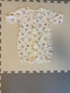 【キムラタン】ウサギと花のロンパース 50-60cm