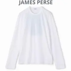 美品★ コットン ジャージー バックプリント 長袖Tシャツ ジェームスパースのサムネイル