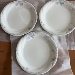 Noritake ノリタケ プレート 6枚セット 約19cm 花柄 ブルー 金彩