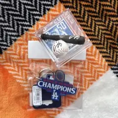 ドジャース 2024年W.Sチャンピオン 缶クーラー& ボール・バット/大谷