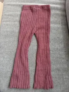 フレアパンツ⭐︎ZARA⭐︎ピンクリブ編み⭐︎
