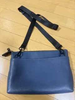 MURA ネイビー レザー サコッシュ