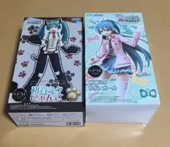 SPM 初音ミク にゃんこ リボンガール フィギュア 2点セット