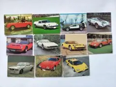 クラシックカー トレーディングカード11枚｜古い・スーパーカー