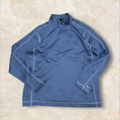 NIKE ゴルフ 肉厚 プルオーバー ジップ US古着 企業ロゴ 刺繍 XL