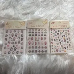 ラブブ ネイルシール 3枚セット