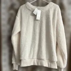 DRESKIP フリース長袖トップス L アイボリー　WORLD 新品