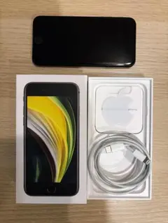 Apple iPhone SE (第2世代) ブラック64GB 箱付 - メルカリ