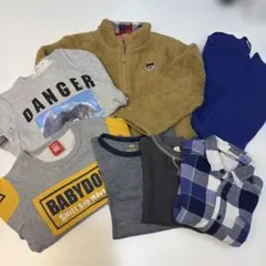 ベージュ フリース ジップアップジャケットを含む7点セット