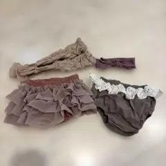 ベビー ブルマ　ヘアバンド　レッグウォーマー　４点セット