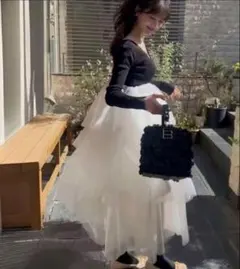 Bibiy. DELPHINE TULLE DRESS BLACK - メルカリ