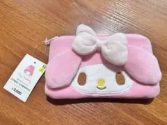 韓国ダイソー　マイメロディ リボン付きポーチ ピンク