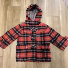 GLOBAL WORK チェック ダッフルコート S