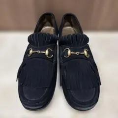 GUCCI ホースビット ローファー スエード ブラックのサムネイル