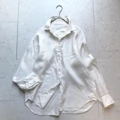 フランクアンドアイリーン バリー コットンボイル スキッパーシャツ XS シアー フランクアンドアイリーン バリー コットンボイル スキッパーシャツ XS