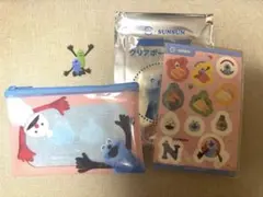パペットスンスン スシロー コラボ クリアポーチ&シール
